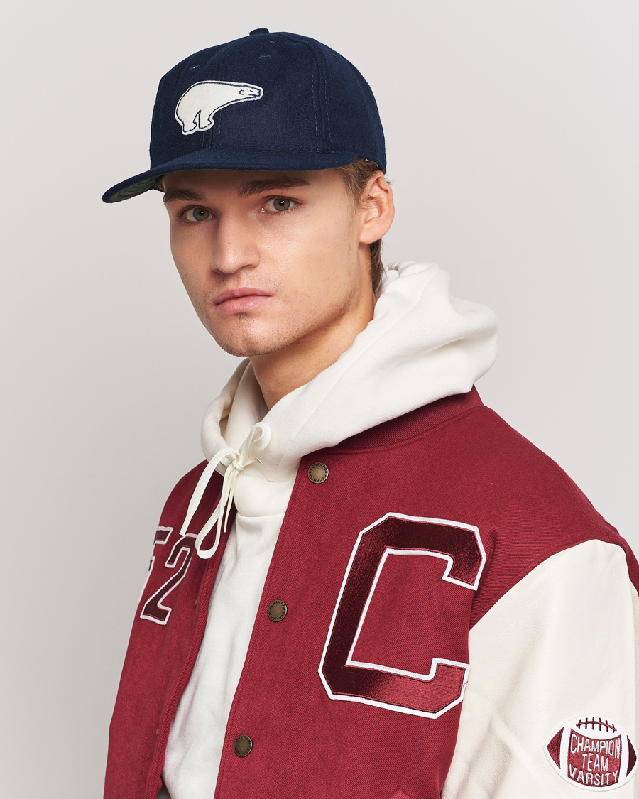 Men | Ebbets Field Flannels Made in USA Cervezeria Polar 1950 Vintage Ballcap Navy | Ebbets Field Flannels | Made in USA Cervezeria Polar 1950 Vintage Ballcap Navy