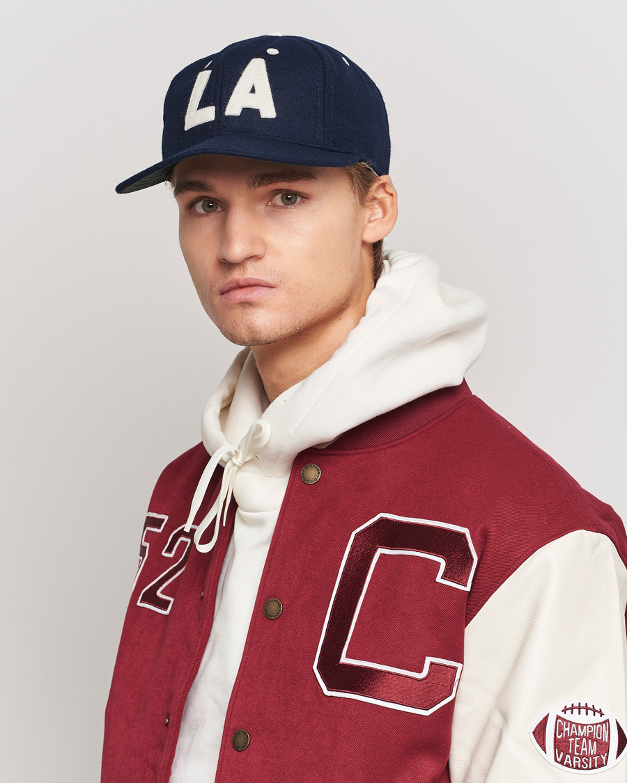 Men | Ebbets Field Flannels Made in USA Los Angeles 1954 Vintage Ballcap Navy | Ebbets Field Flannels | Made in USA Los Angeles 1954 Vintage Ballcap Navy