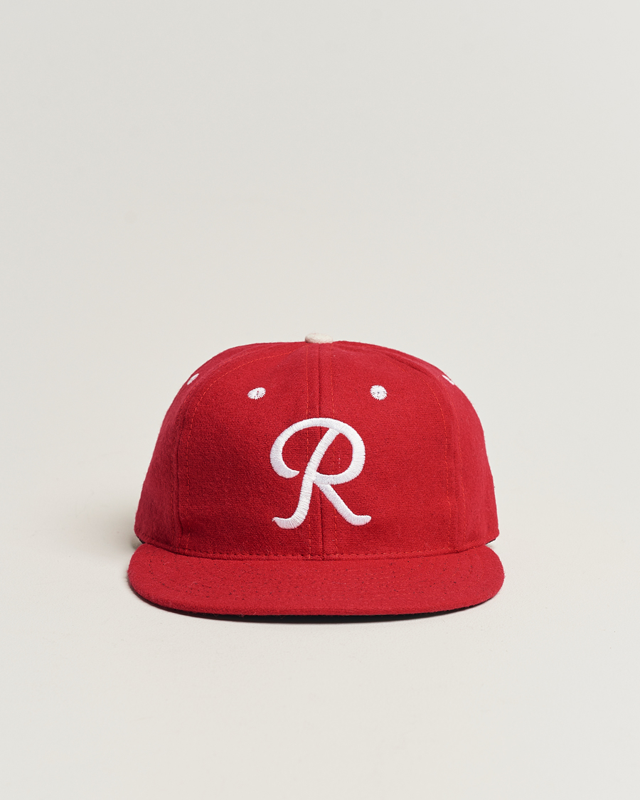 Men | Caps | Ebbets Field Flannels | Made in USA Seattle Rainiers 1955 Vintage Ballcap Red