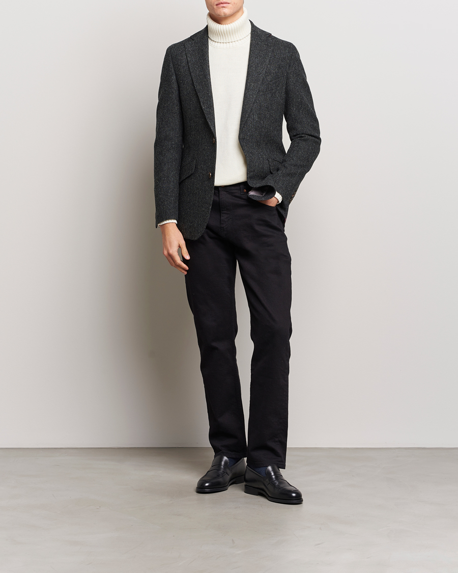 Men | Blazers | Walker Slater | Edward Wool Donegal Blazer Charcoal