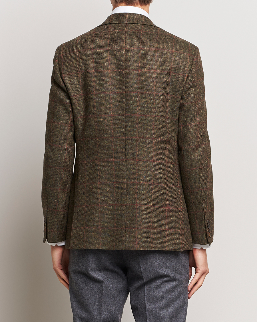 Men | Blazers | Walker Slater | Edward Lambswool Windowpane Blazer Green