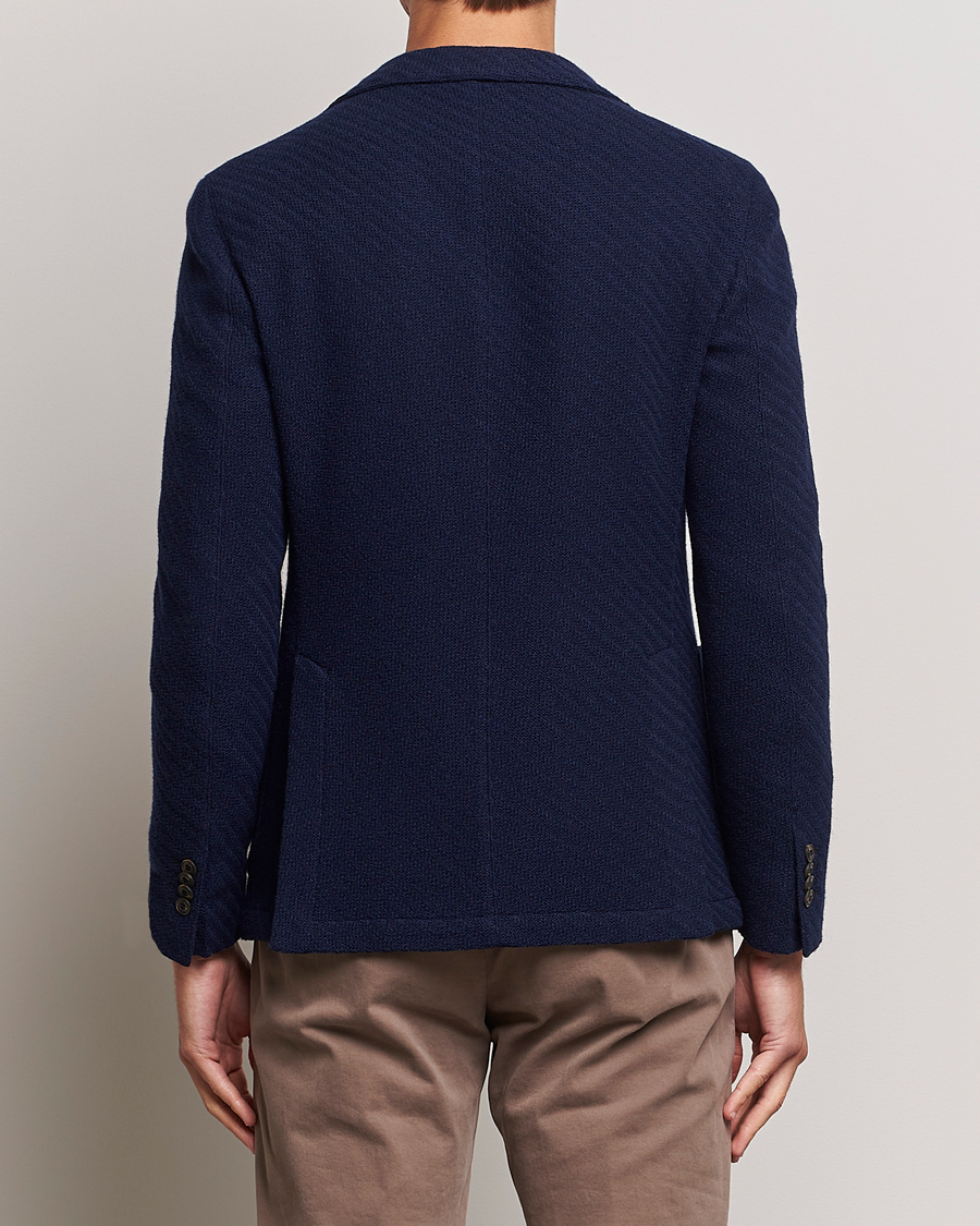 Men | Blazers | L.B.M. 1911 | Knitted Punto Wool Structure Blazer Navy
