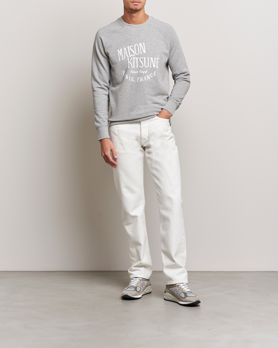 Men | Sweaters & Knitwear | Maison Kitsuné | Palais Royal Classic Sweatshirt Grey Melange