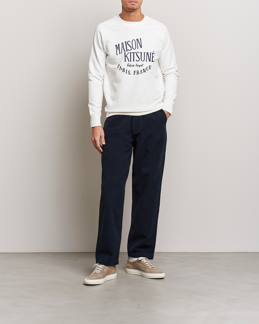 Men | Sweaters & Knitwear | Maison Kitsuné | Palais Royal Classic Sweatshirt Ecru