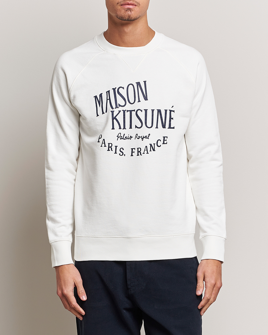 Maison Kitsuné Palais Royal Classic Sweatshirt Ecru at Maison Kitsuné Palais Royal Classic Sweatshirt Ecru at