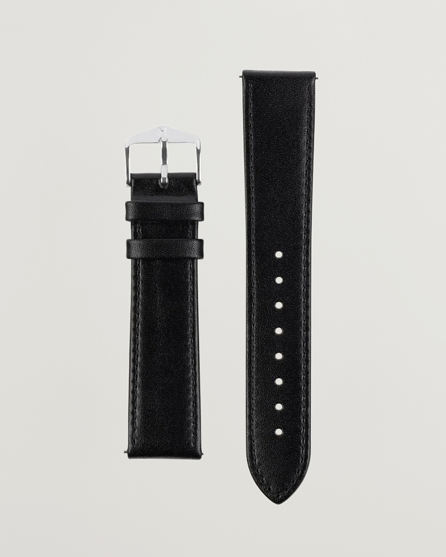 Men | Watch straps | HIRSCH | Osiris Calf Leather Watch Strap Black