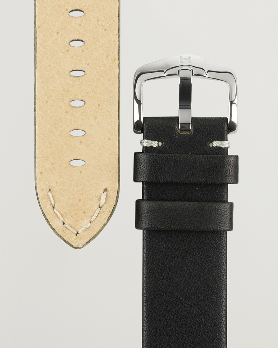 Men | Watch straps | HIRSCH | Ranger Retro Leather Watch Strap Black