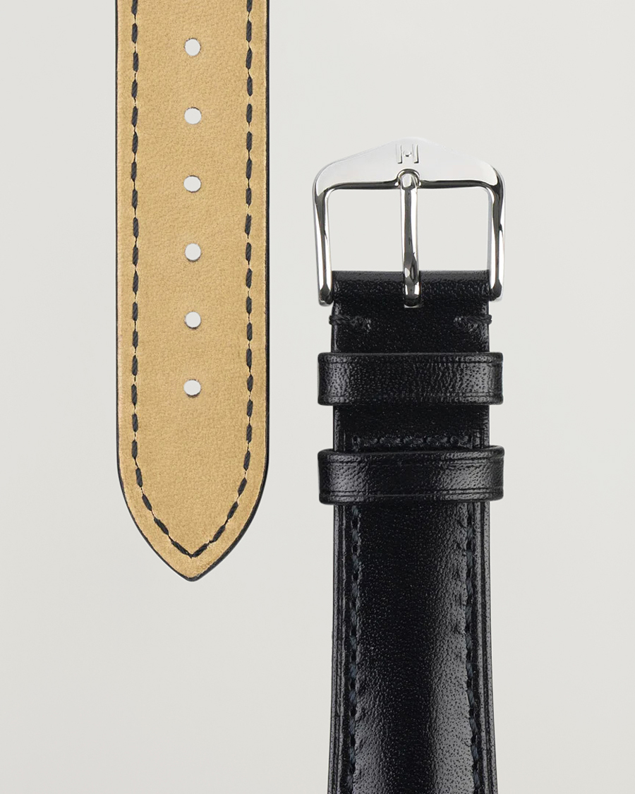 Men | Watch straps | HIRSCH | Siena Tuscan Leather Watch Strap Black