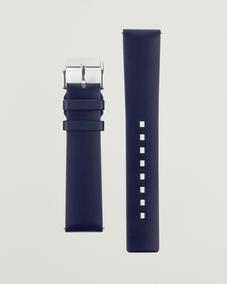 Men | Watch straps | HIRSCH | Pure Natural Rubber Watch Strap Blue