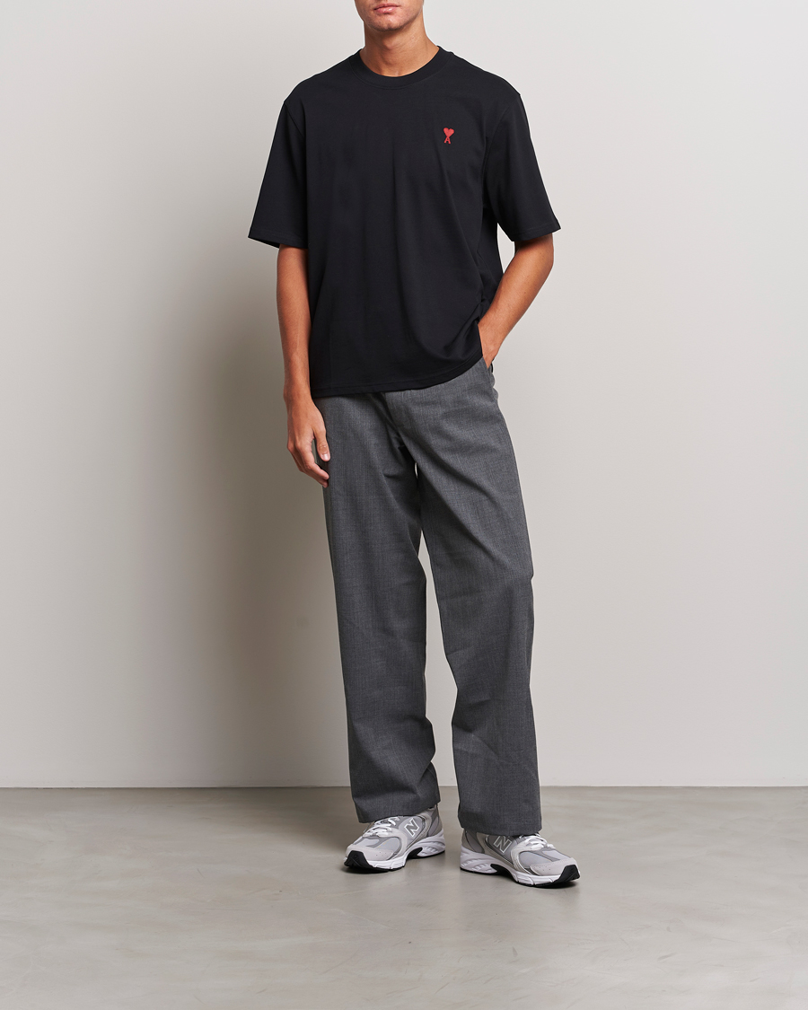 Men | T-Shirts | AMI | Heart Logo T-Shirt Black