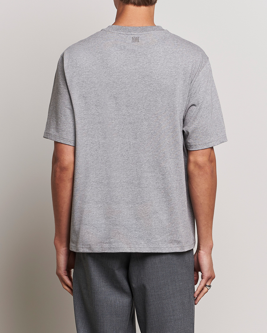 AMI Heart Logo T-Shirt Heather Grey at CareOfCarl.com