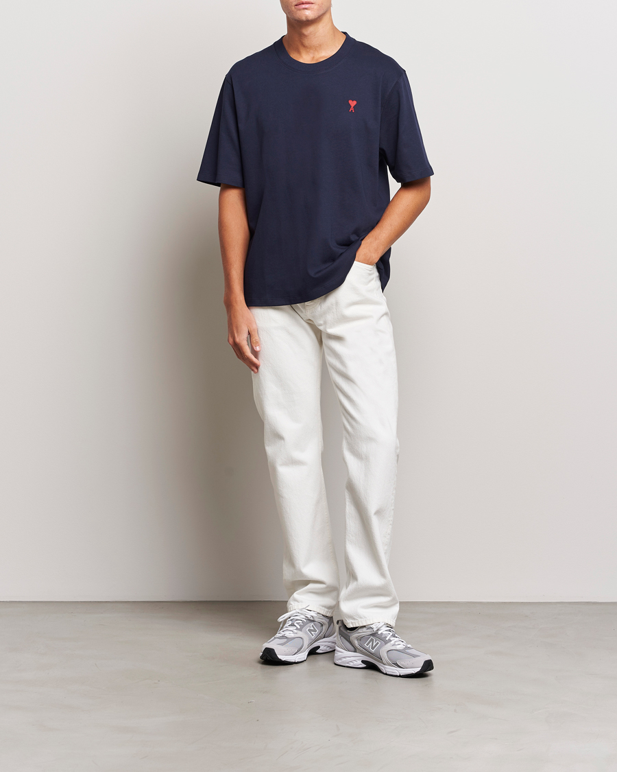 Men | T-Shirts | AMI | Heart Logo T-Shirt Night Blue