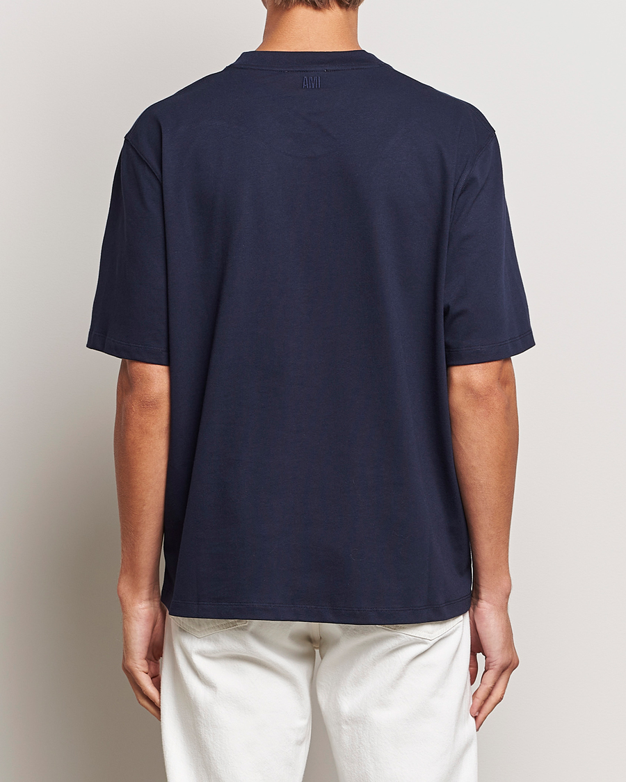 Men | T-Shirts | AMI | Heart Logo T-Shirt Night Blue