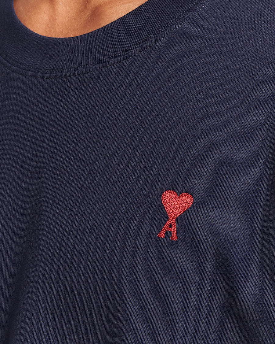 Men | T-Shirts | AMI | Heart Logo T-Shirt Night Blue
