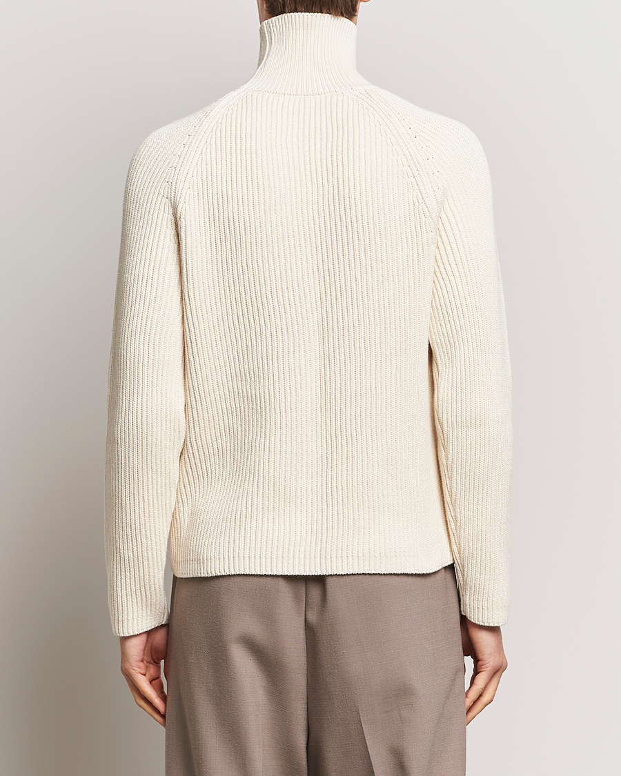 Men | Sweaters & Knitwear | AMI | Heavy Knitted Turtleneck Ivory