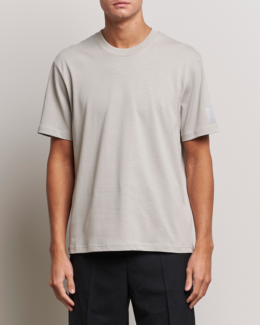 Men | Short Sleeve T-shirts | AMI | Fade Out Crew Neck T-Shirt Pearl Grey