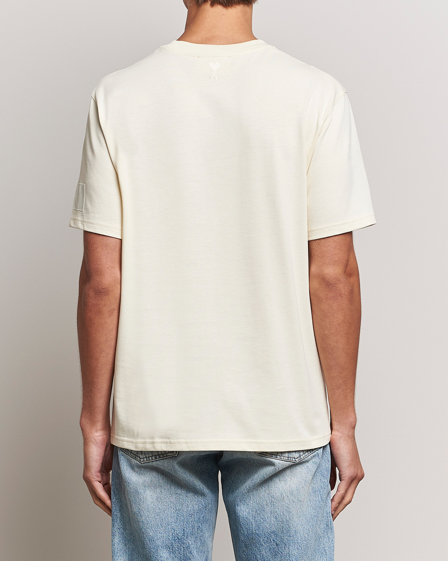 Men | T-Shirts | AMI | Fade Out Crew Neck T-Shirt Ivory
