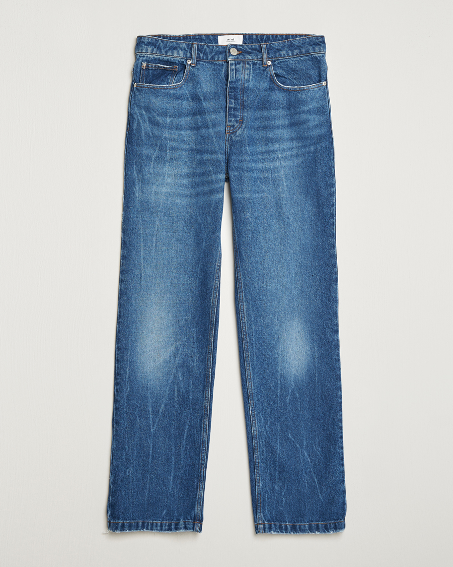 Men | Jeans | AMI | Straight Fit Jeans Used Blue