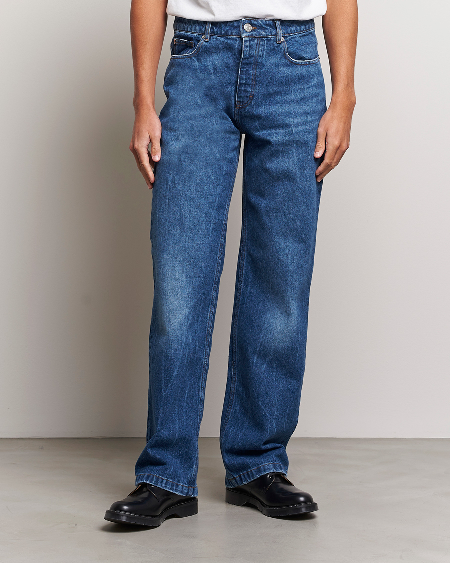 Men | Jeans | AMI | Straight Fit Jeans Used Blue