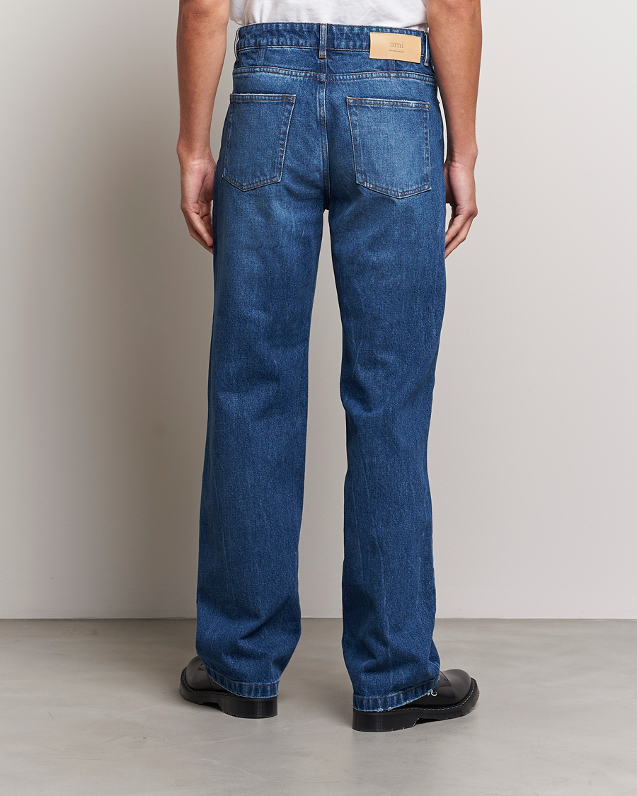 Men | Jeans | AMI | Straight Fit Jeans Used Blue