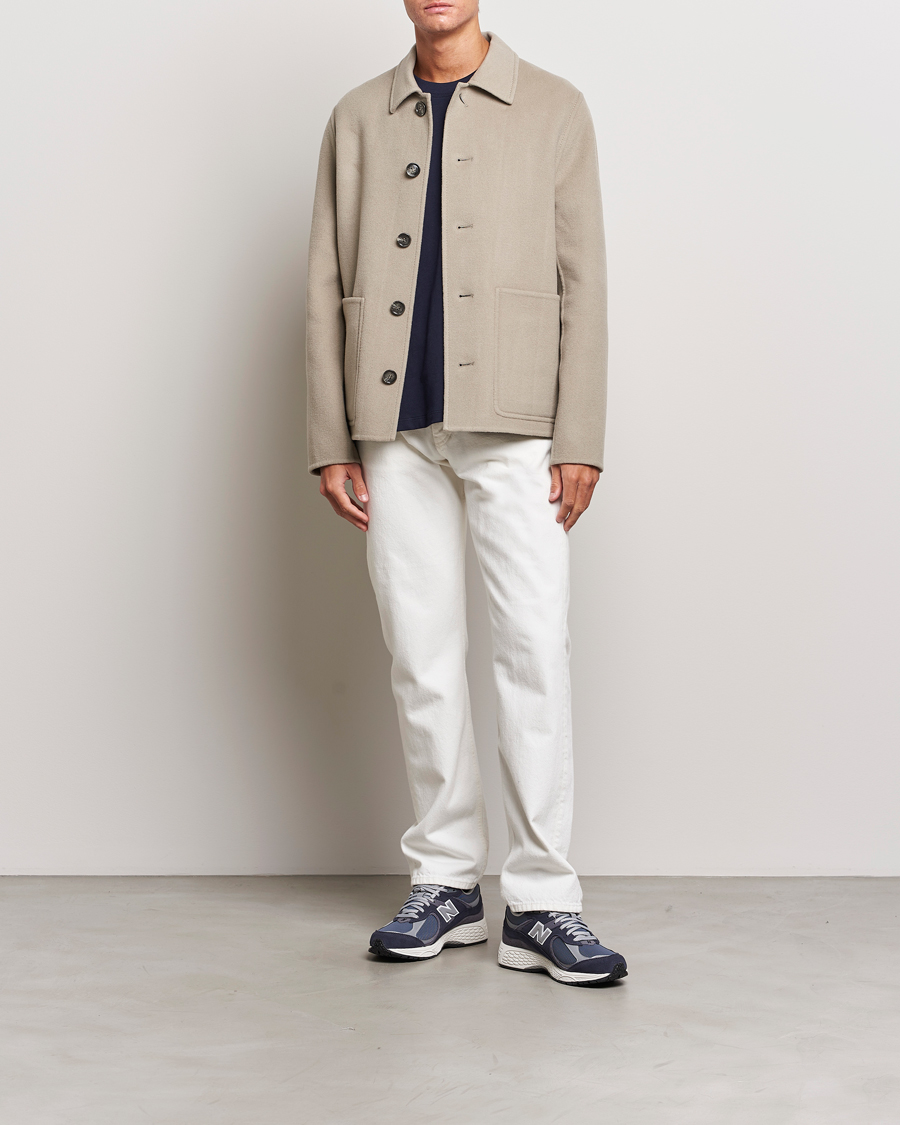 Men | Coats & Jackets | AMI | Wool/Cashmere Short Coat Argile Beige