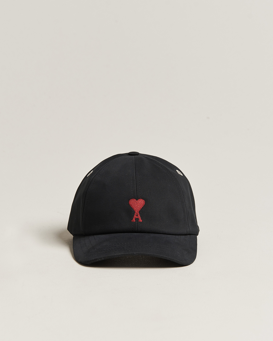 Men | AMI Heart Logo Cap Black | AMI | Heart Logo Cap Black