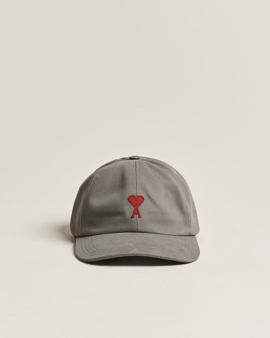Men | AMI Heart Logo Cap Mineral Grey | AMI | Heart Logo Cap Mineral Grey