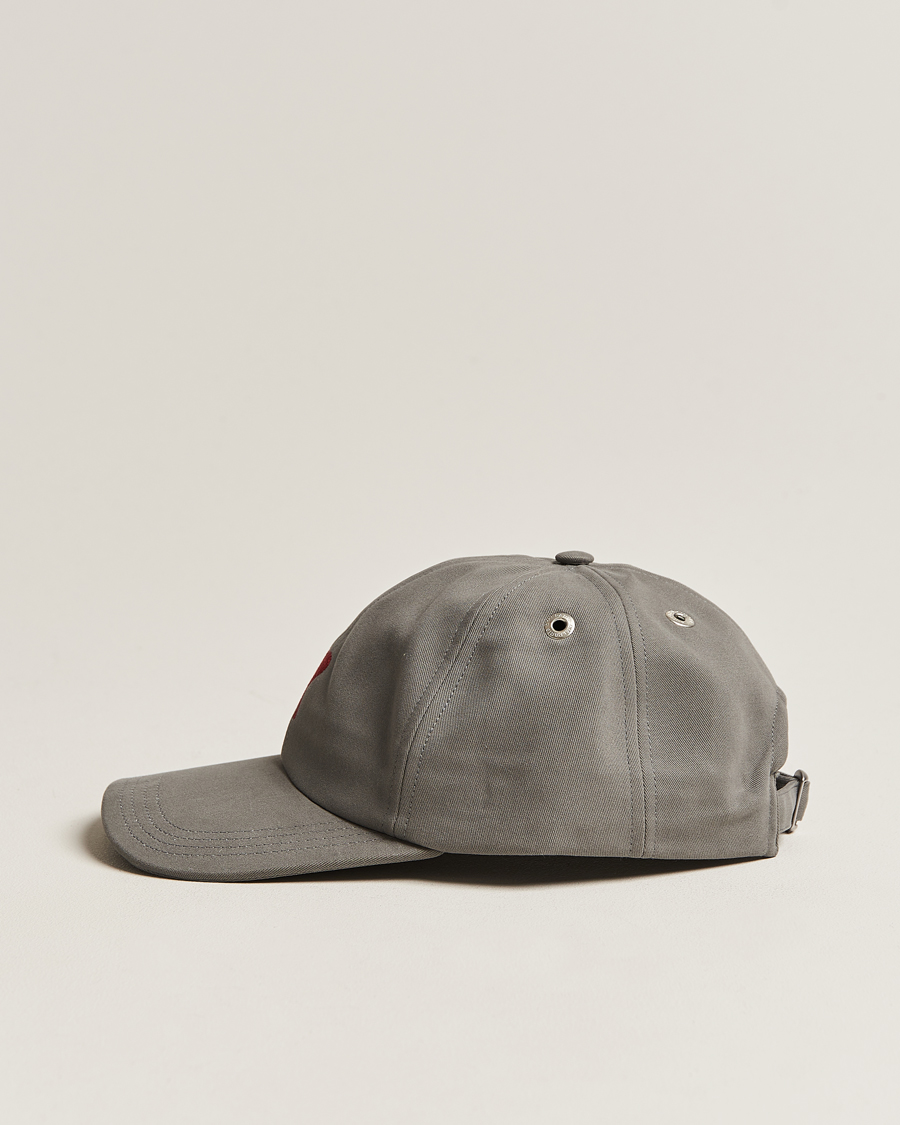 Men | AMI Heart Logo Cap Mineral Grey | AMI | Heart Logo Cap Mineral Grey