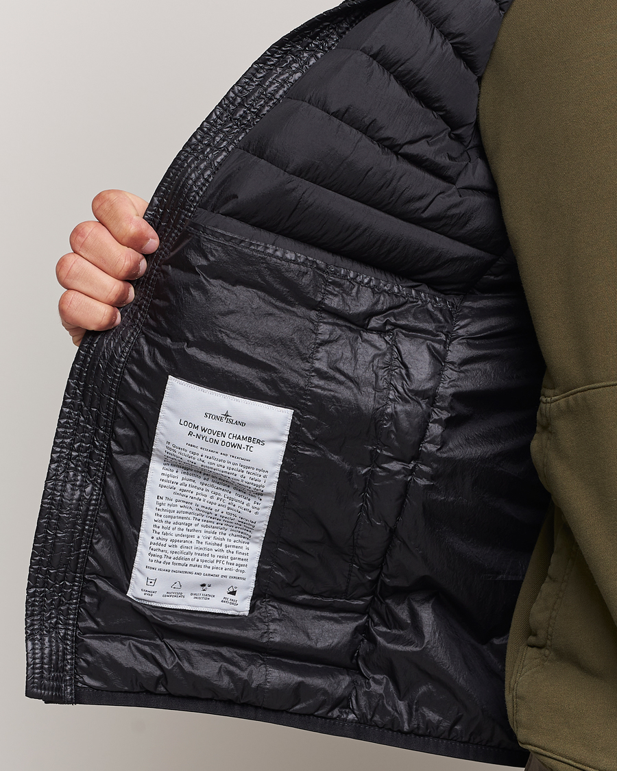 Stone Island Recycled Nylon Down-TC Vest Black at CareOfCarl.com