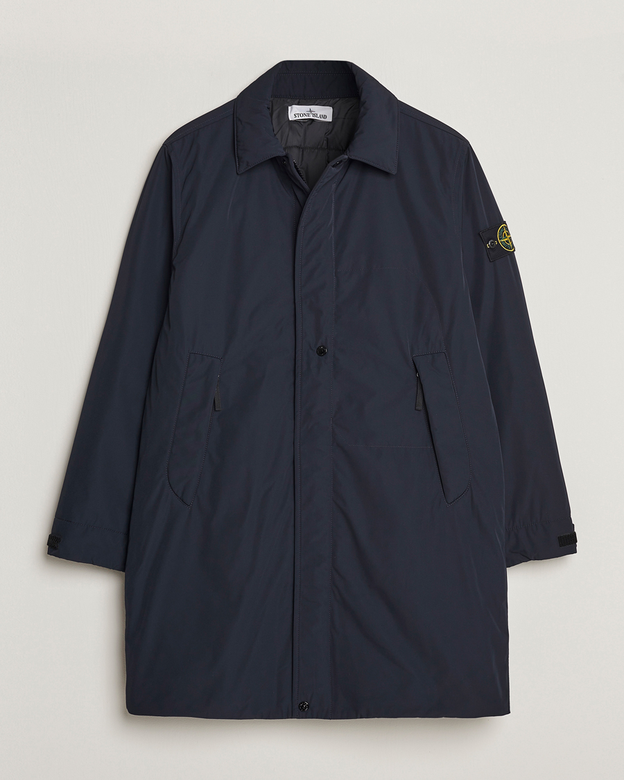 Men | Coats & Jackets | Stone Island | Micro Twill Coat Navy Blue