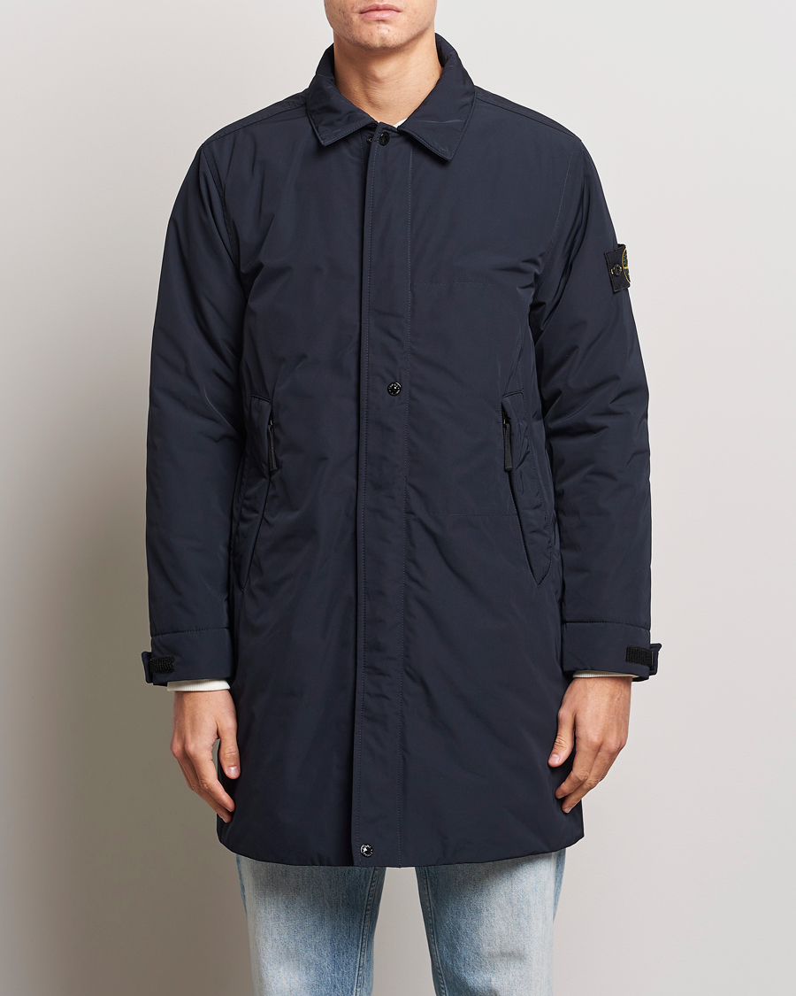 Men | Coats & Jackets | Stone Island | Micro Twill Coat Navy Blue