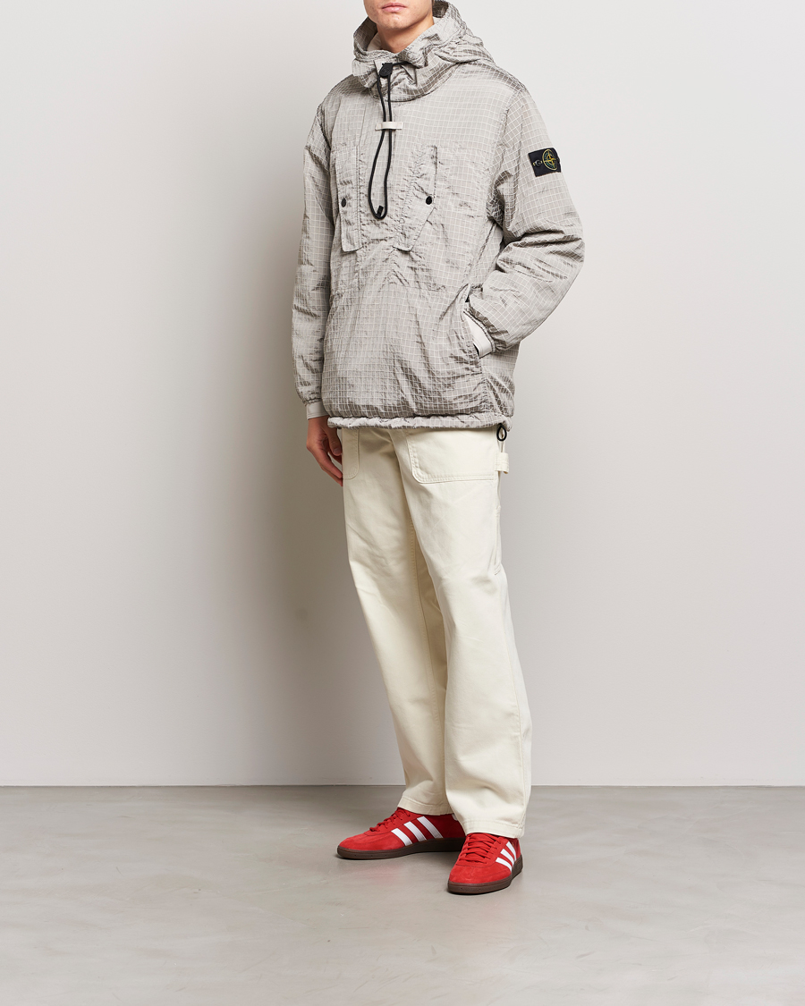 Men | Coats & Jackets | Stone Island | Garment Dyed Macro Ripstop Anorak Plaster