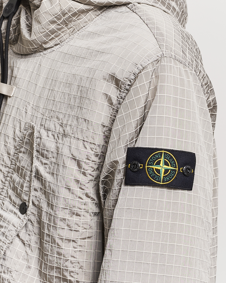 Men | Coats & Jackets | Stone Island | Garment Dyed Macro Ripstop Anorak Plaster