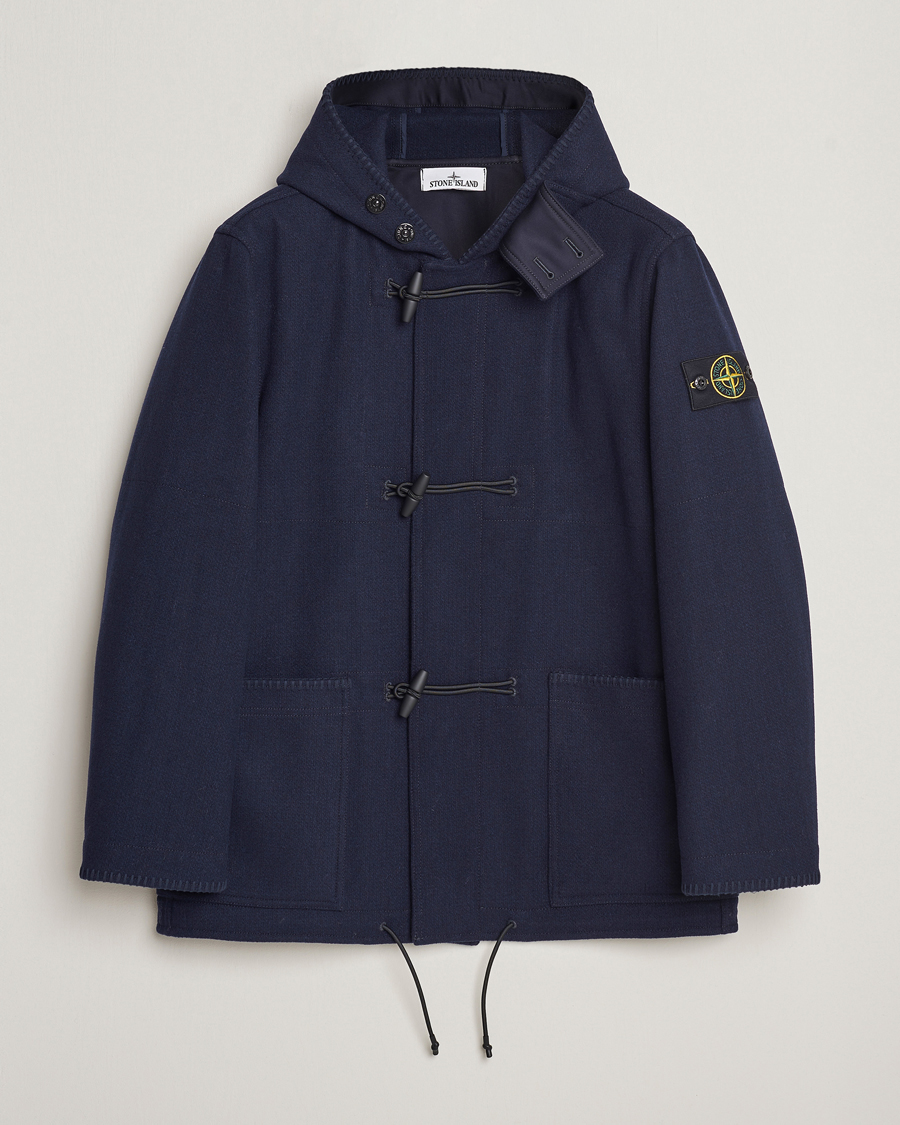 Men | Coats & Jackets | Stone Island | Panno Speciale Dufflejacket Blue Marine