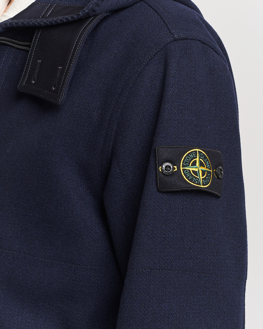 Men | Coats & Jackets | Stone Island | Panno Speciale Dufflejacket Blue Marine