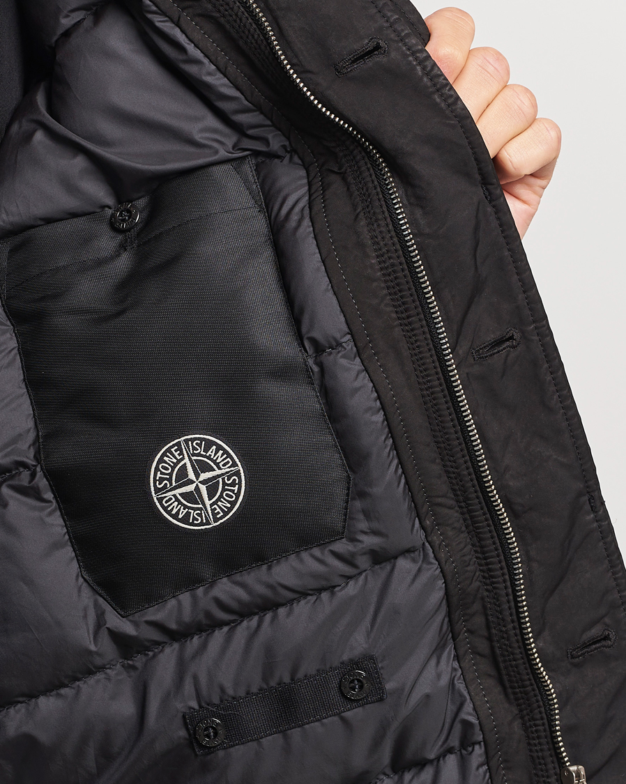 Men | Coats & Jackets | Stone Island | David-TC Hooded jacket Black