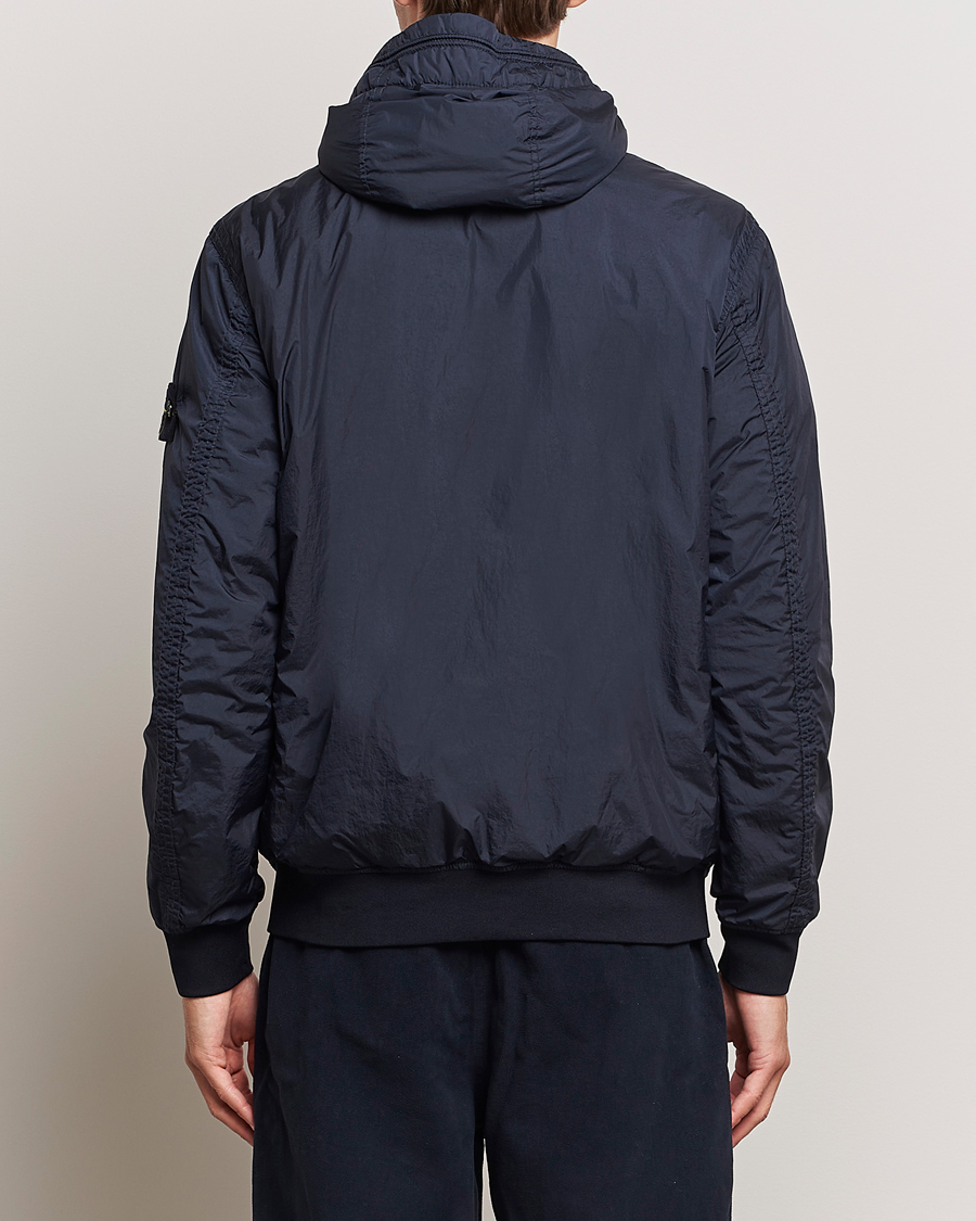 Men | Coats & Jackets | Stone Island | Garment Dyed Recycled Nylon Jacket Navy Blue