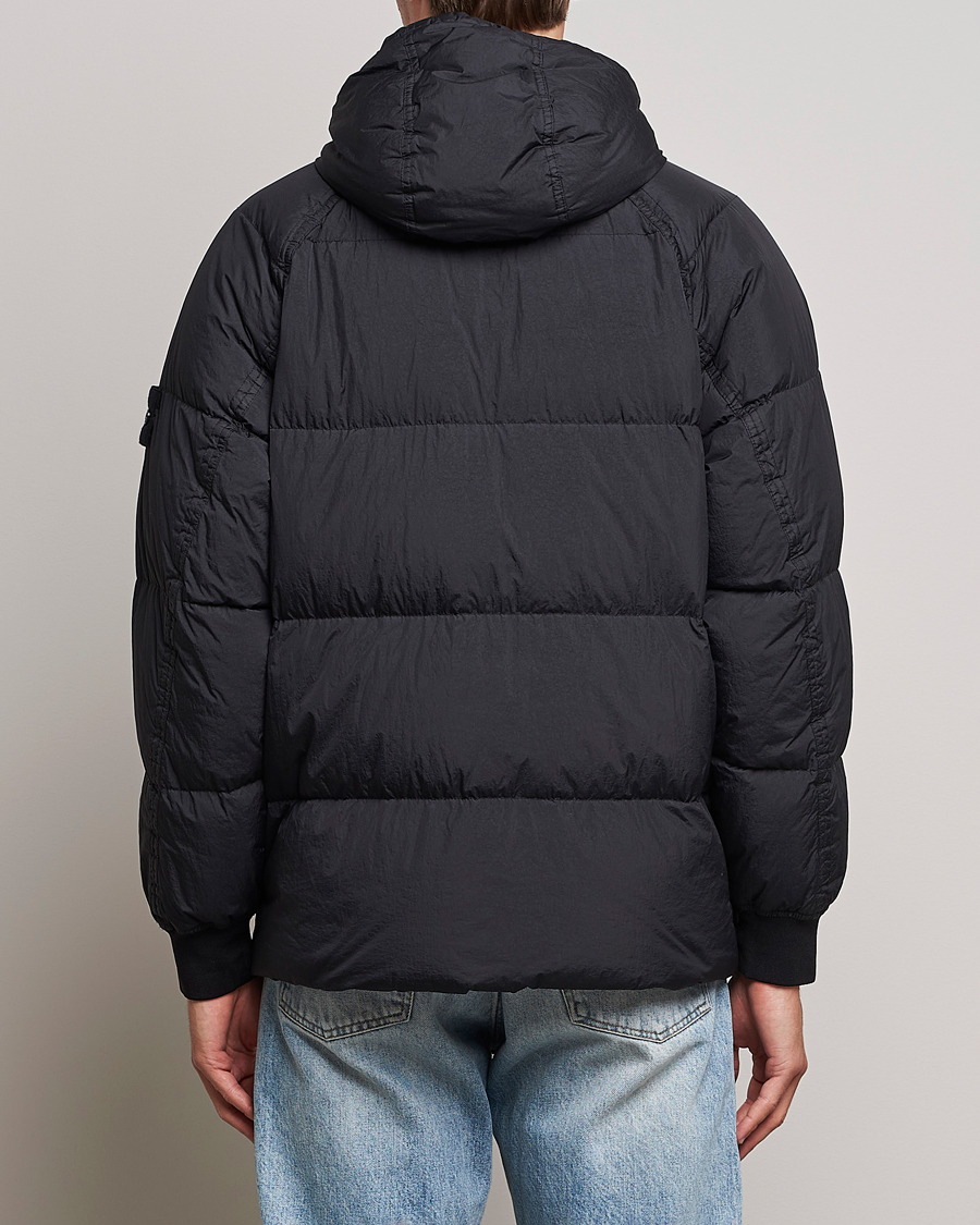 Men | Coats & Jackets | Stone Island | Garment Dyed Recycled Nylon Down Jacket Black