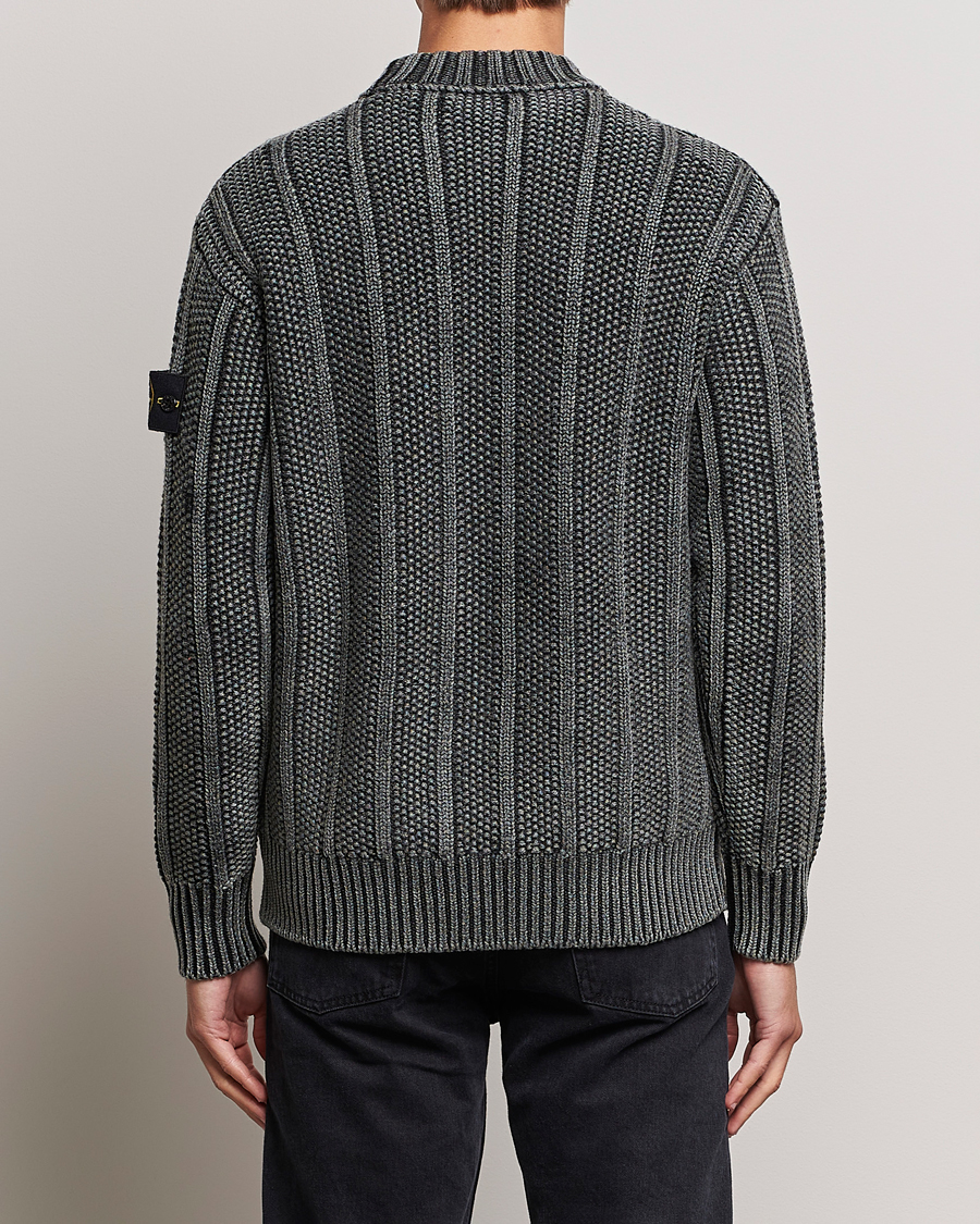 Stone Island Knitted Wool Crewneck Black at CareOfCarl.com