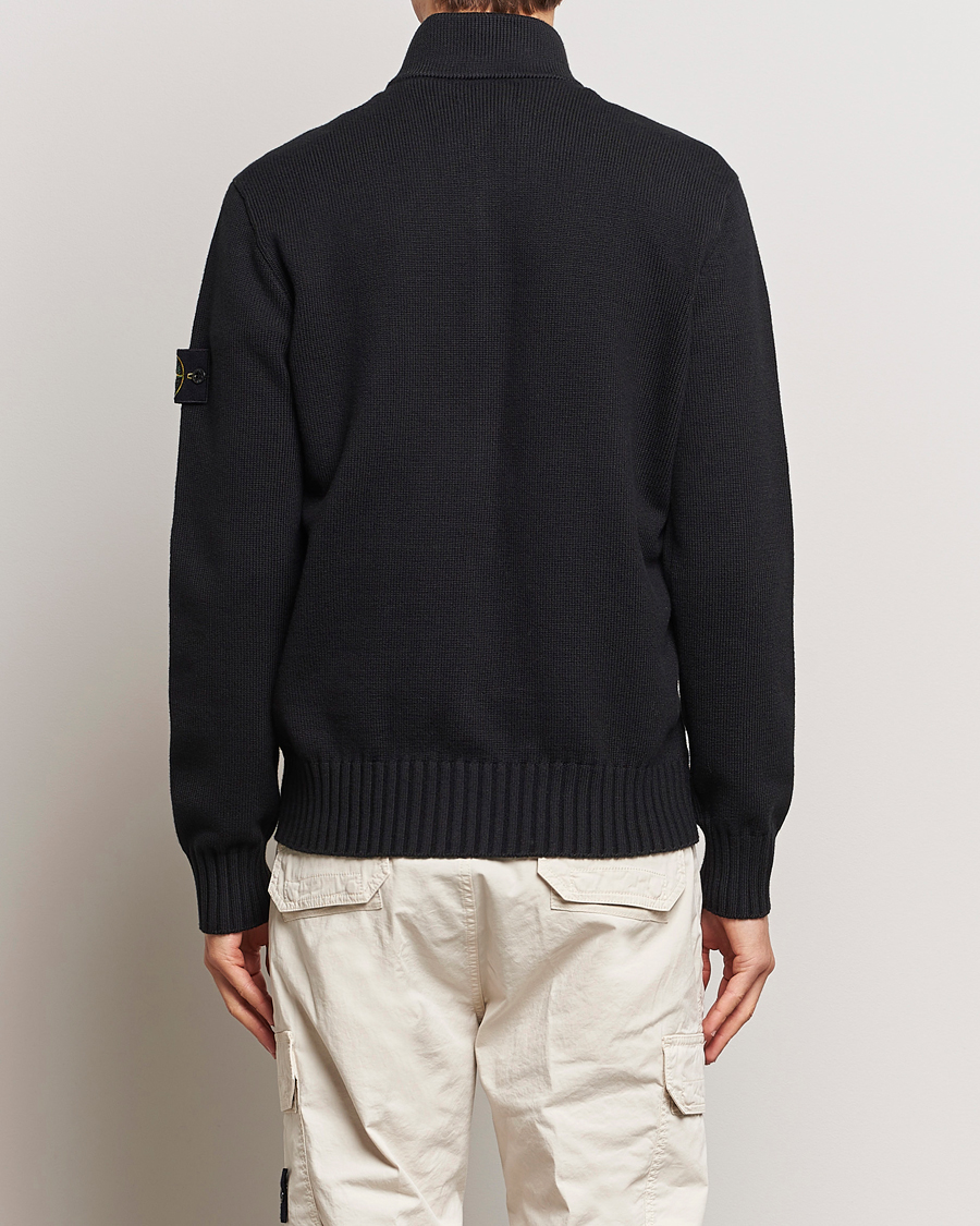 Men | Sweaters & Knitwear | Stone Island | Winter Cotton Cardigan Black