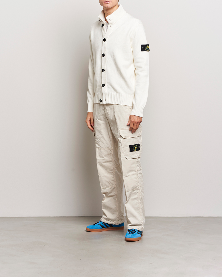 Men | Sweaters & Knitwear | Stone Island | Winter Cotton Cardigan Natural