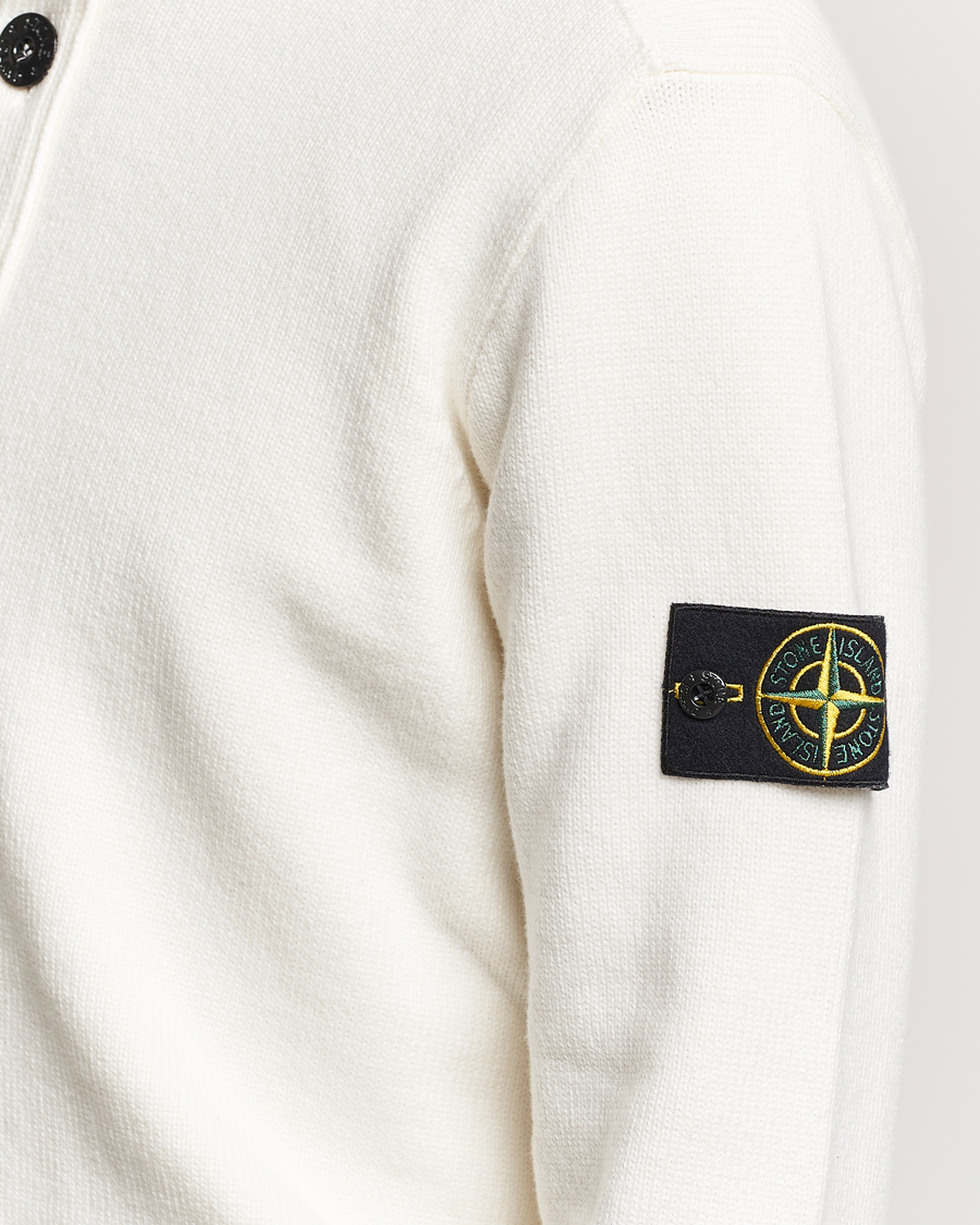 Men | Sweaters & Knitwear | Stone Island | Winter Cotton Cardigan Natural