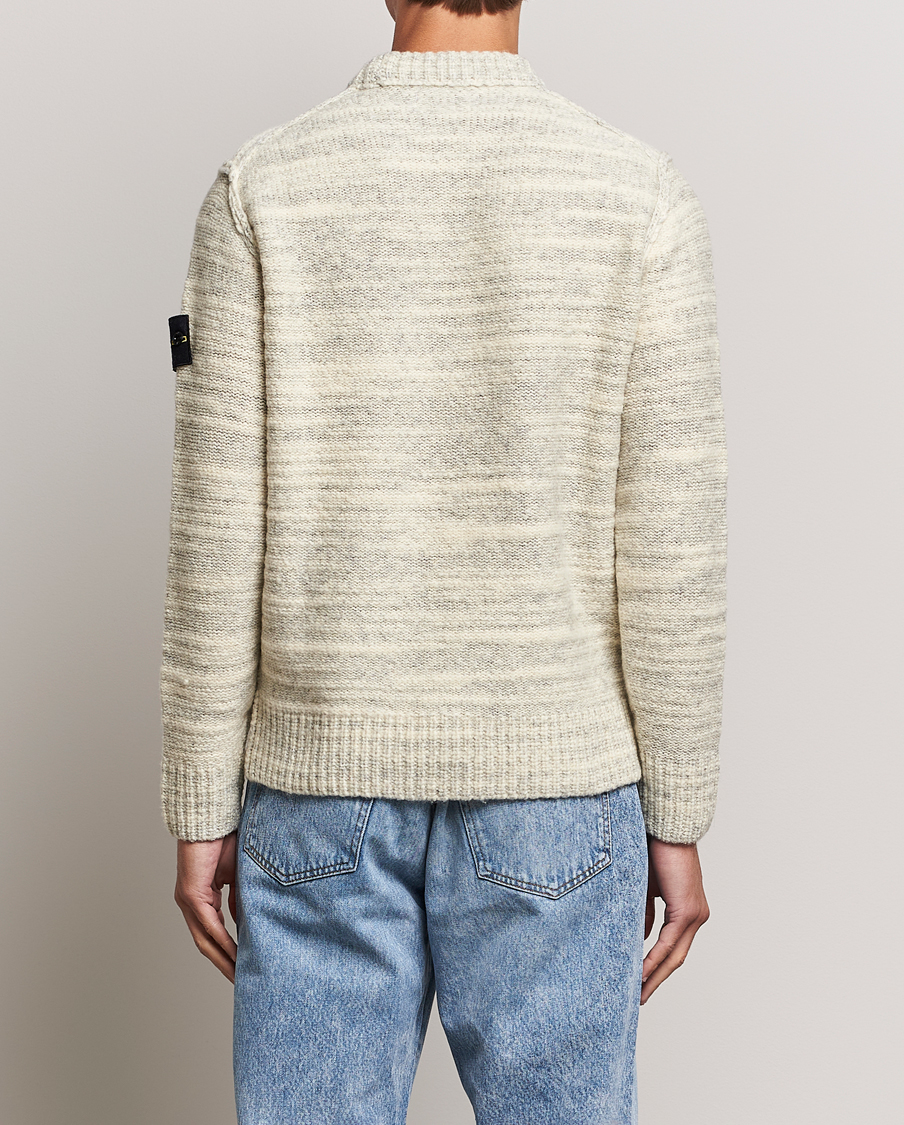 Men | Sweaters & Knitwear | Stone Island | Knitted Wool/Nylon Sweater Plaster