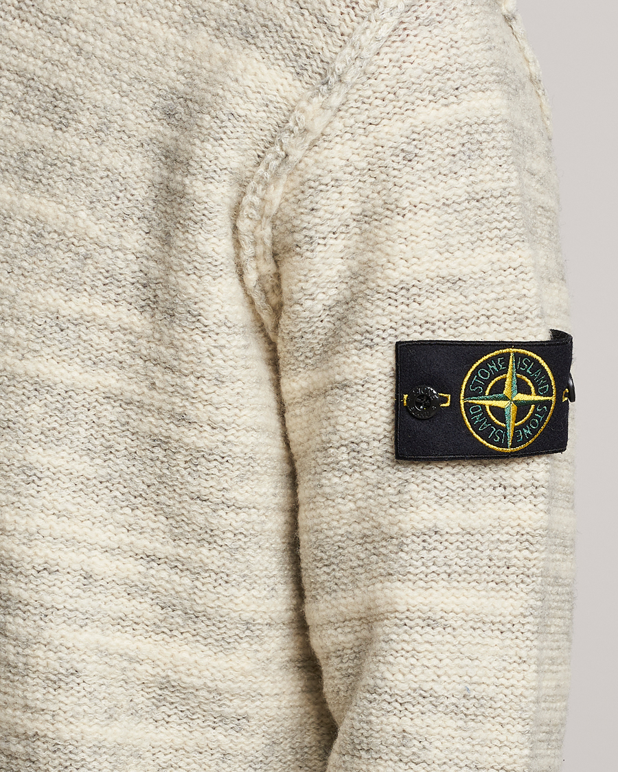 Men | Sweaters & Knitwear | Stone Island | Knitted Wool/Nylon Sweater Plaster