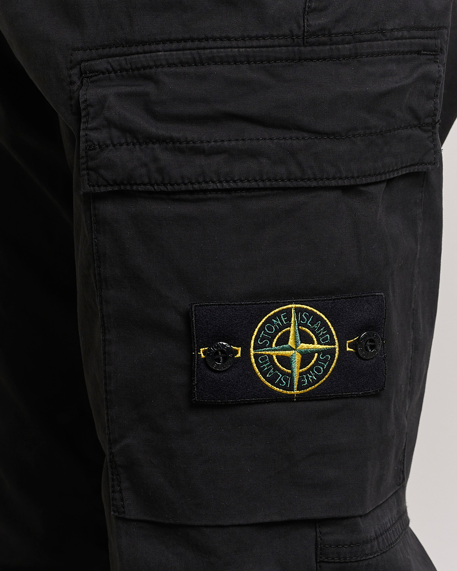 Men | Trousers | Stone Island | Stretch Cotton Gabardine Trousers Black