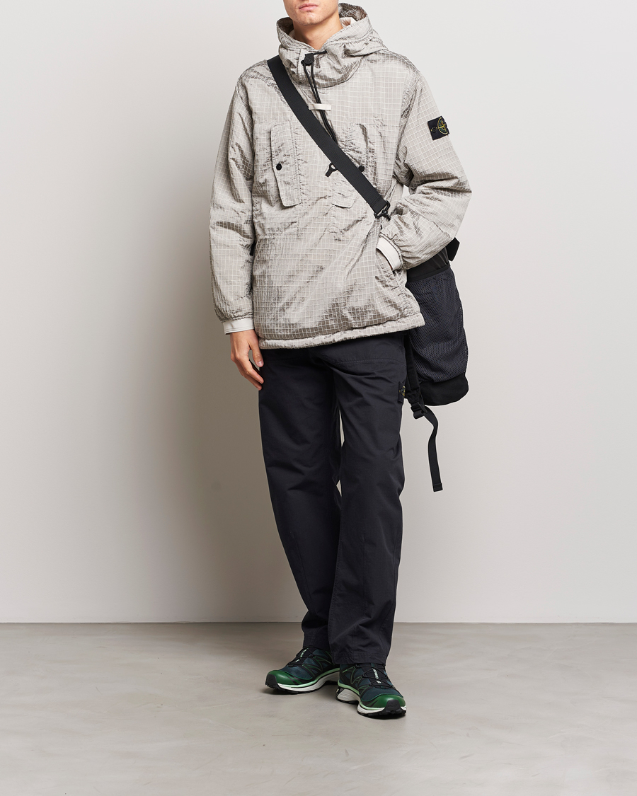 Men | Trousers | Stone Island | Garment Dyed Ripstop Trousers Navy Blue