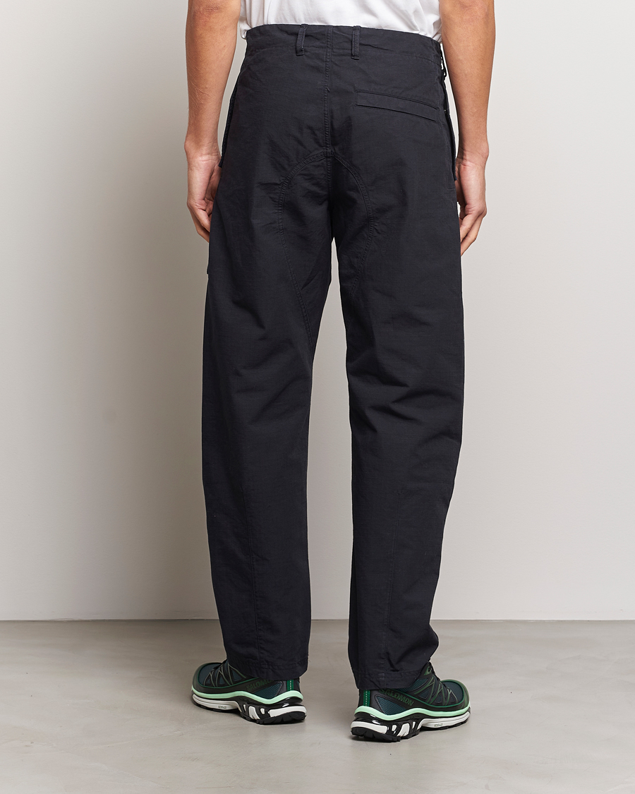 Men | Trousers | Stone Island | Garment Dyed Ripstop Trousers Navy Blue