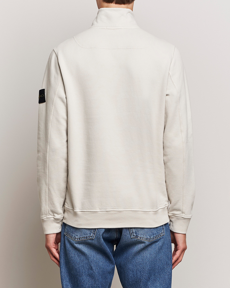 Men | Sweaters & Knitwear | Stone Island | Garment Dyed Fleece Half Zip Plaster