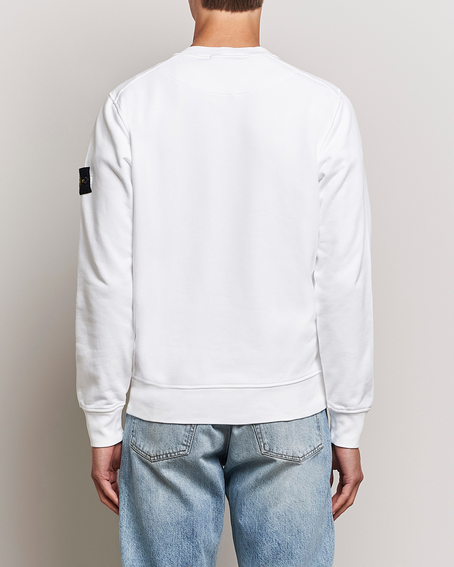 Men | Sweaters & Knitwear | Stone Island | Garment Dyed Fleece Sweatshirt White