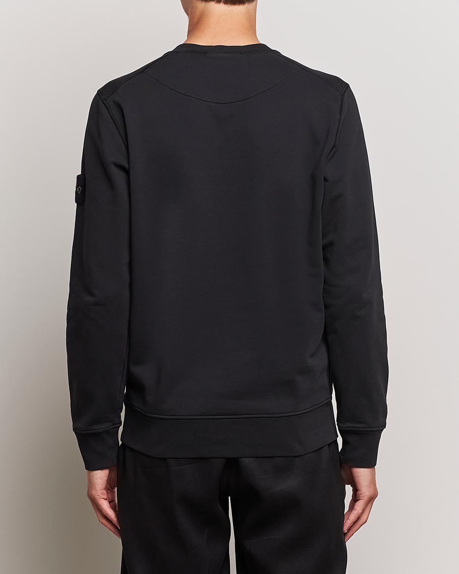 Men | Sweaters & Knitwear | Stone Island | Garment Dyed Fleece Sweatshirt Black